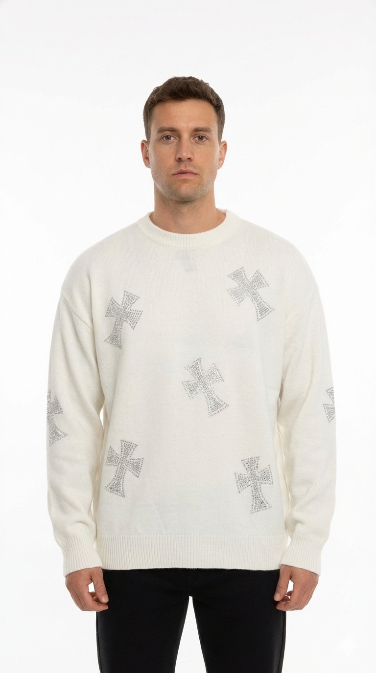 Maglione Glitter Croci