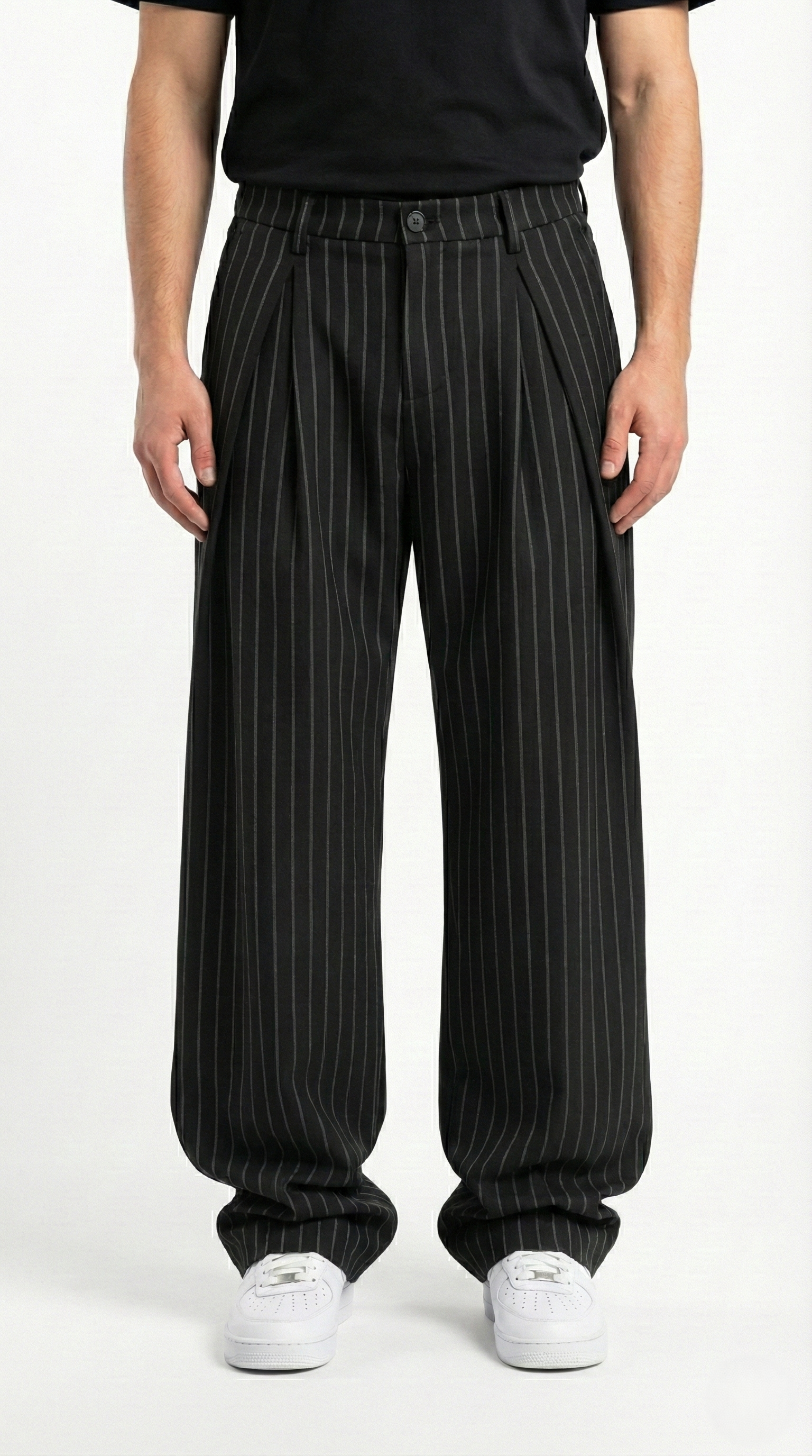 Pantaloni Baggy Gessati