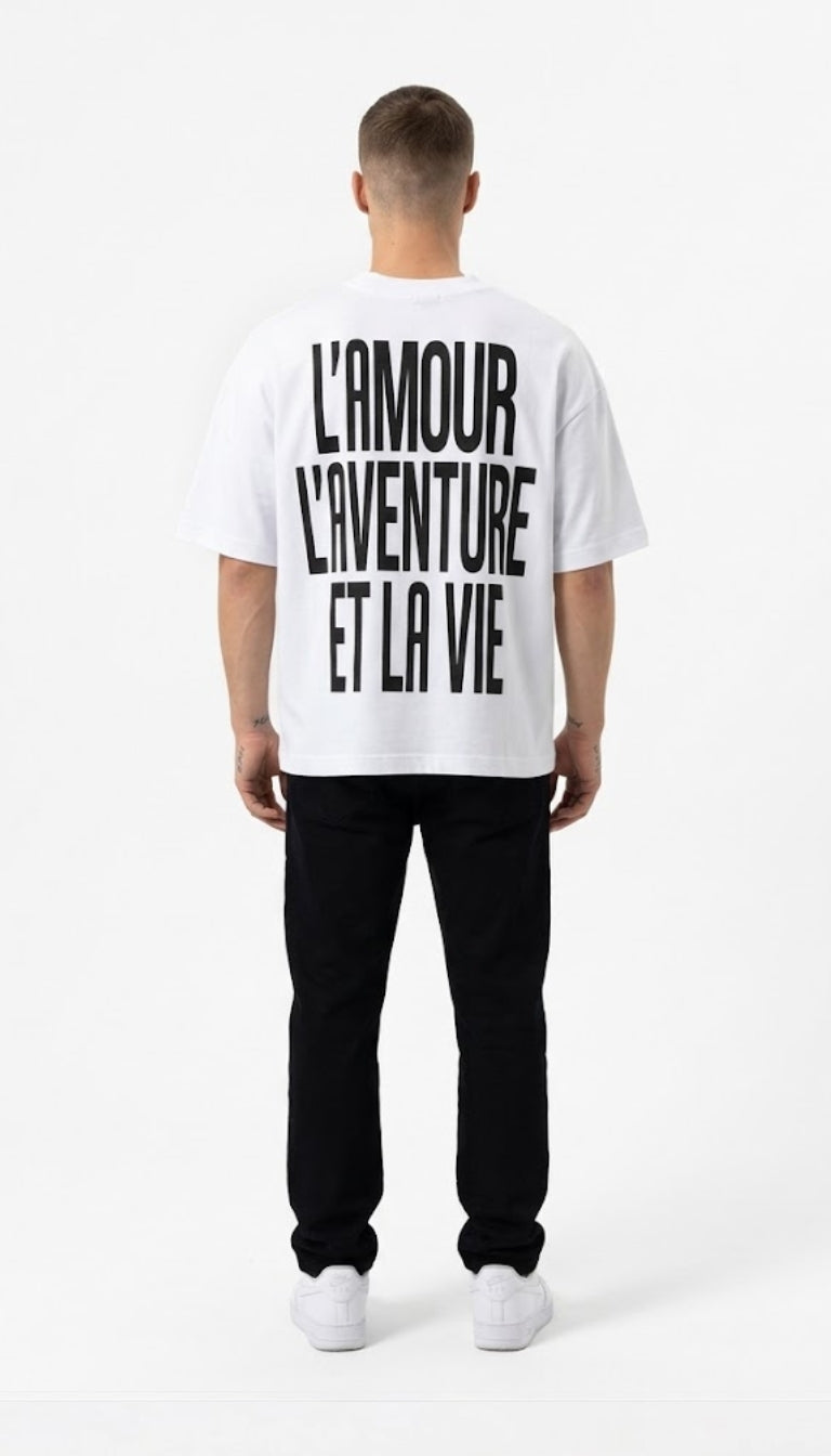 T-Shirt Boxy "L'Amour"