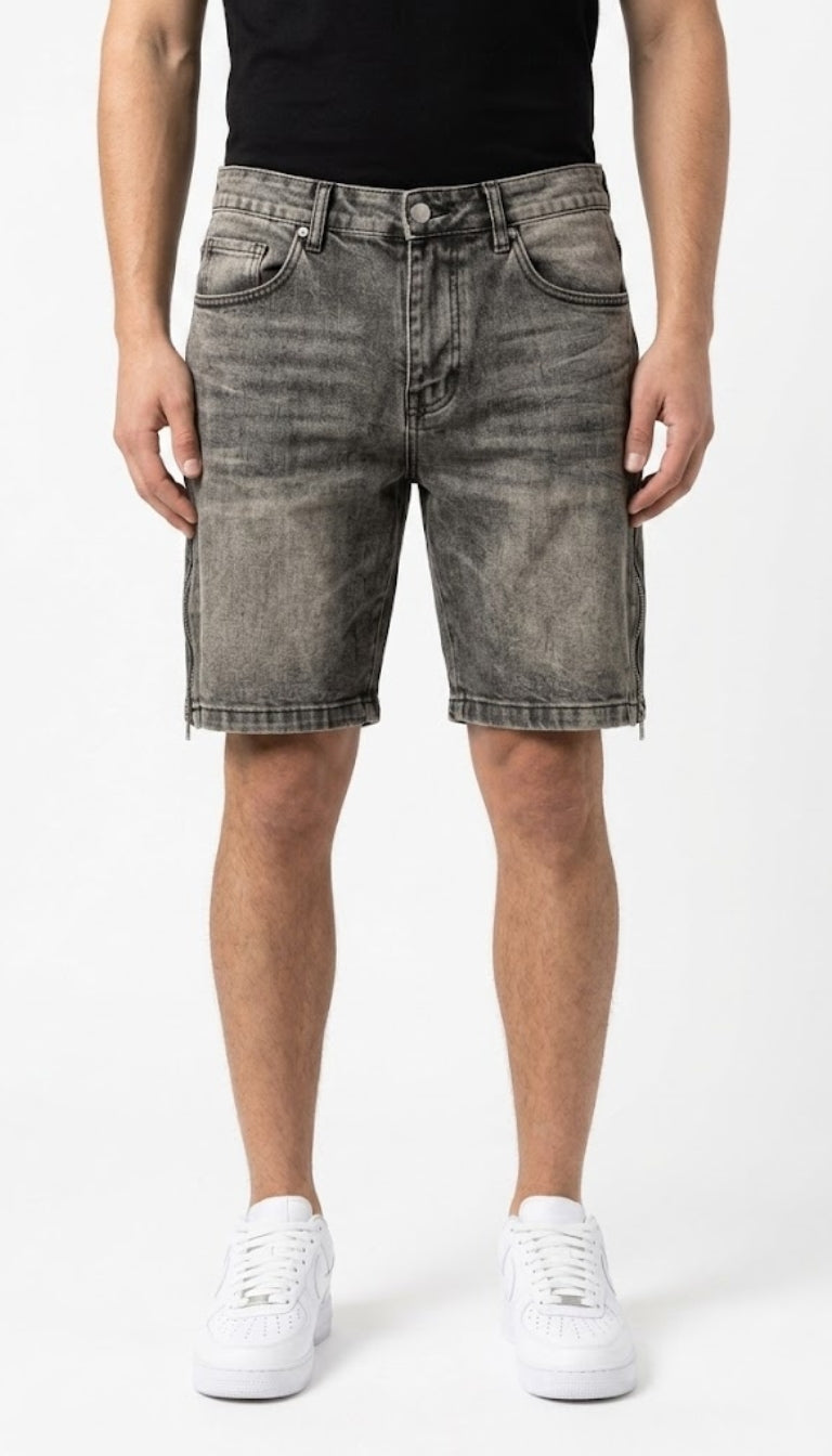 Shorts Denim "Side Zip"