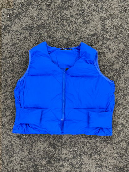 GILET PUFFER BLU