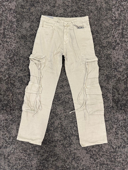 PANTALONE CARGO LACES BEIGE