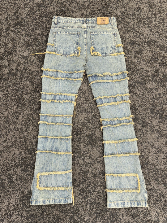 JEANS FLARE STONE ZIP