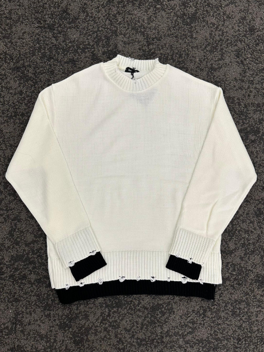 MAGLIONE DOUBLE WHITE