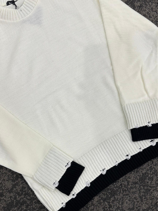 MAGLIONE DOUBLE WHITE