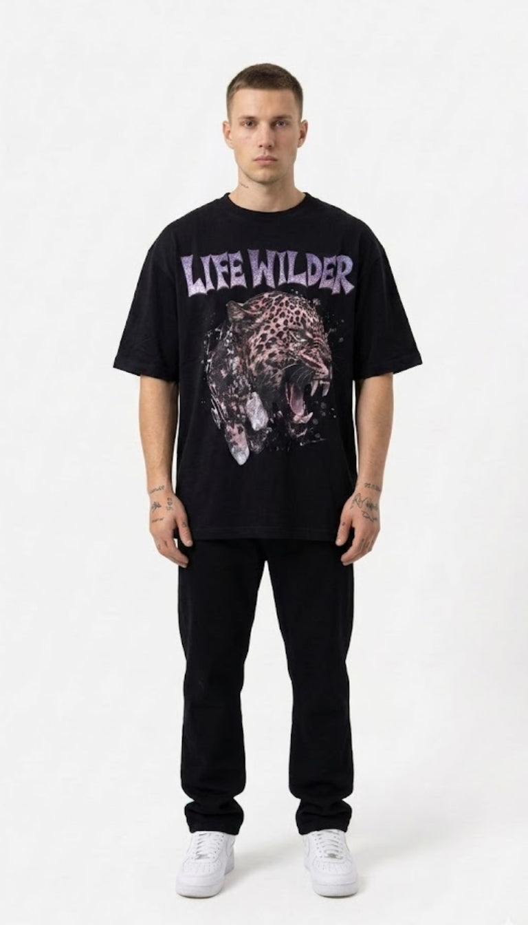 T-Shirt Oversize "Life Wilder"