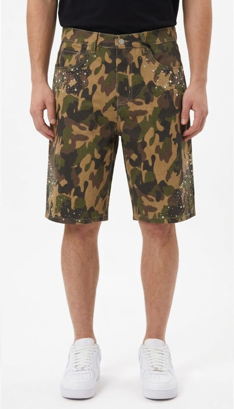 Jorts Mimetici "Camo Bling"