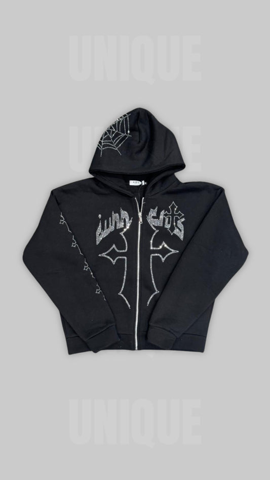 FELPA ZIP CROSS