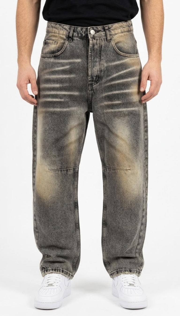 Jeans Ballon Shadow Gray