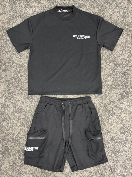 COORDINATO LIFE ADVENTURE BLACK