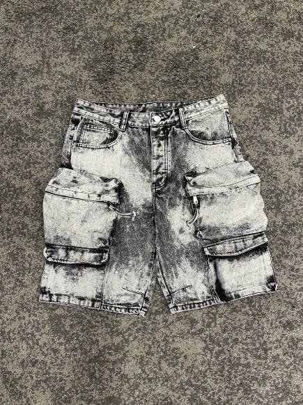 SHORTS CARGO STONEWASHED