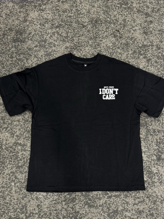 T-SHIRT I DON'T CARE BLACK