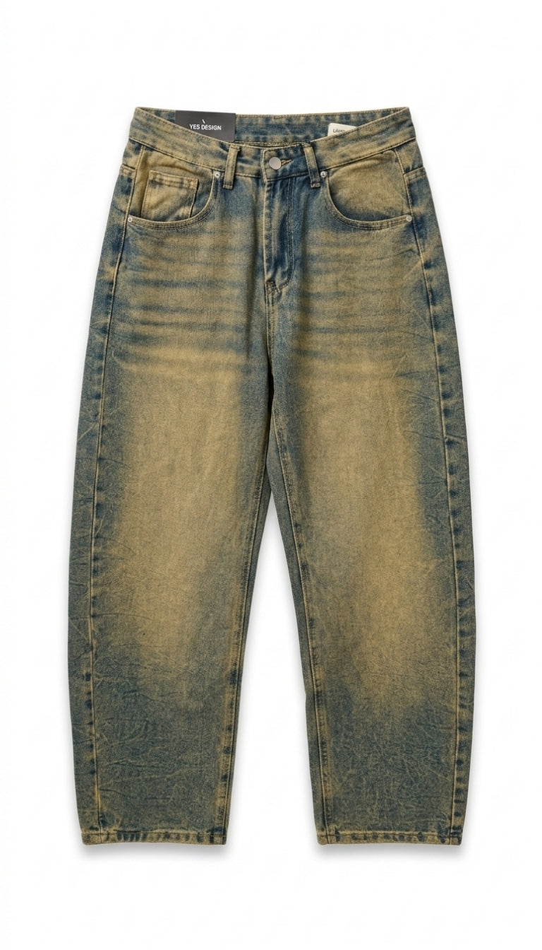 Jeans Baloon Fit Lavaggio Vintage