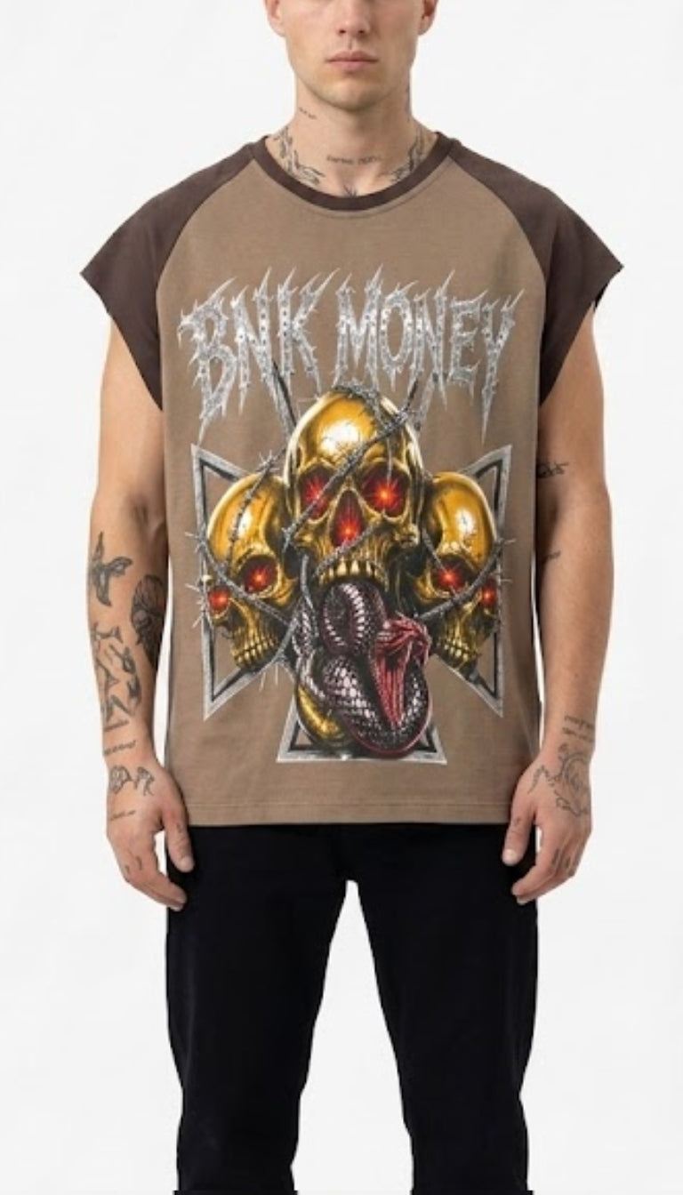 Muscle Tee "BNK Hellfire Skulls"