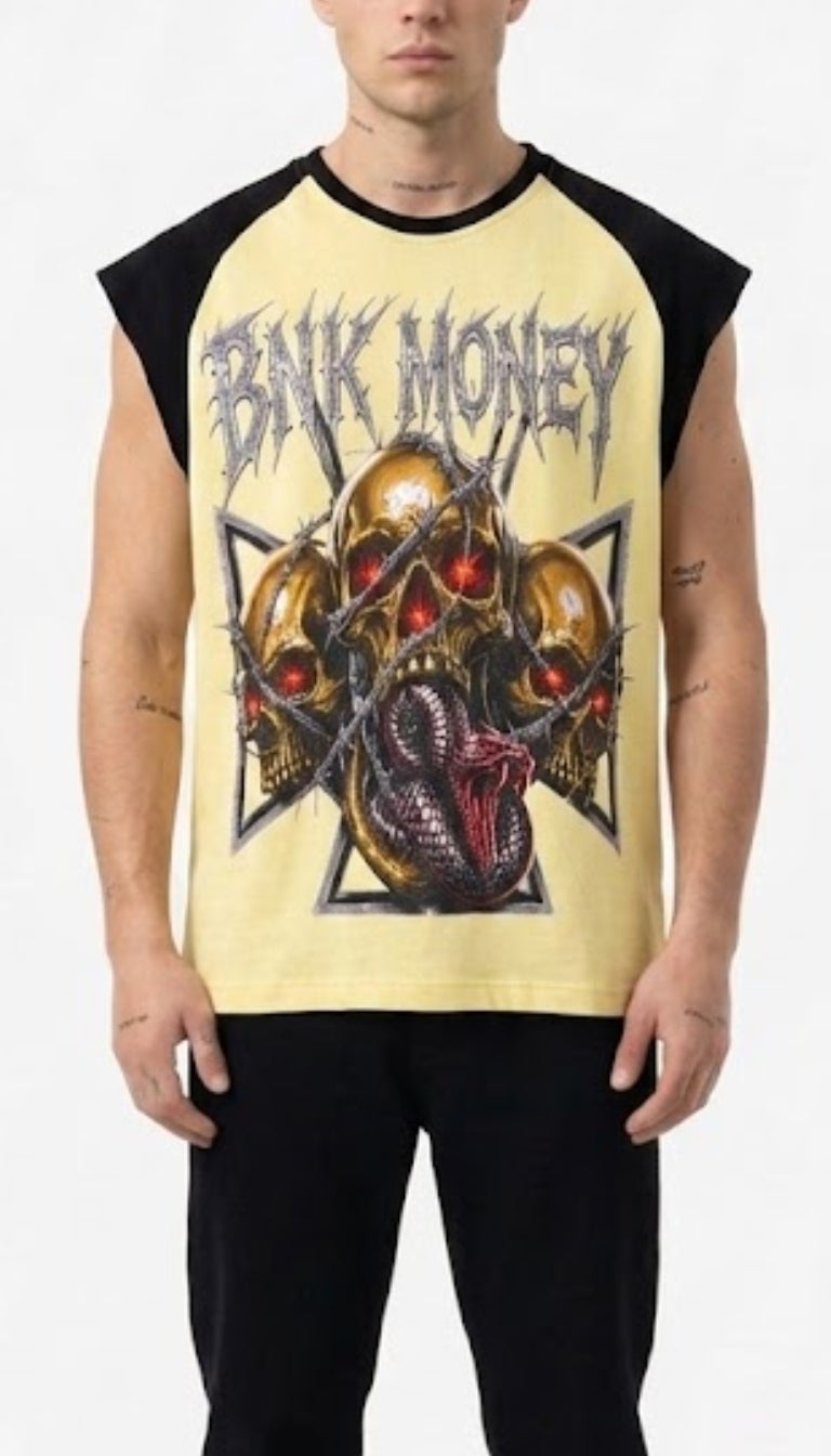 Muscle Tee "BNK Hellfire Skulls"