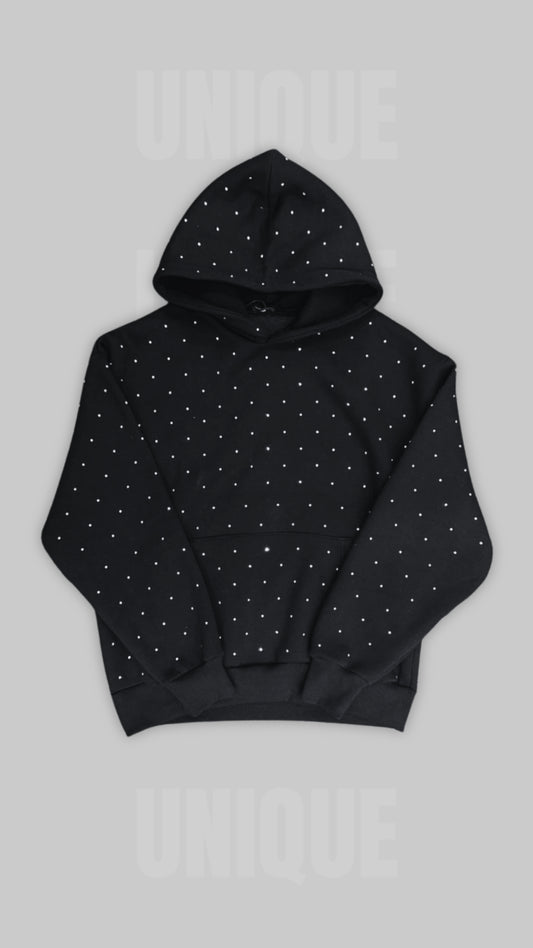 HOODIE MICROSTUD BLACK