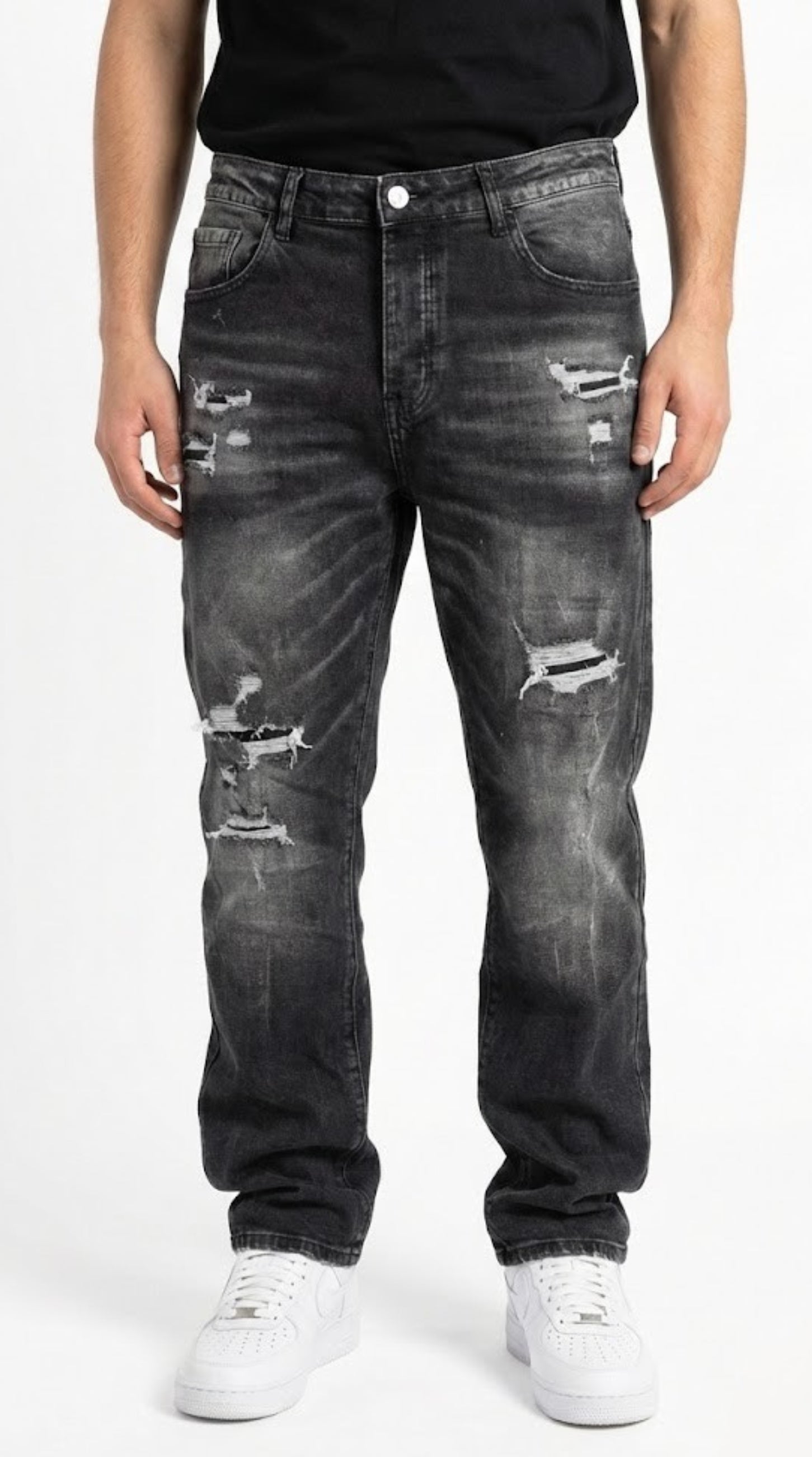 Jeans Dark Ripped