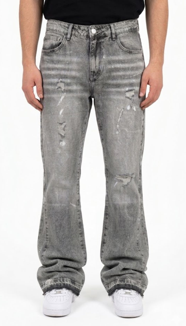 Jeans Flared 'Shadow Wash'