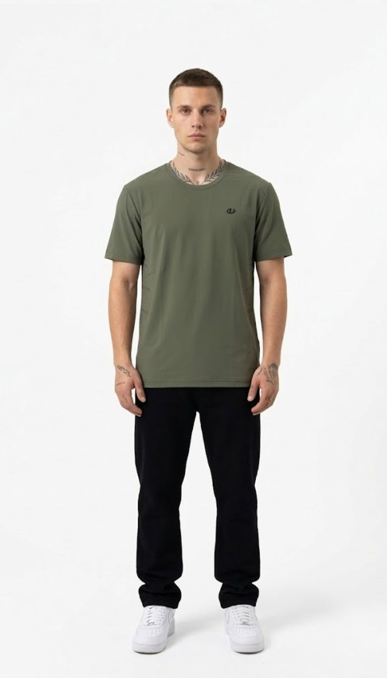 T-Shirt 'Micro-Rib' Monogram