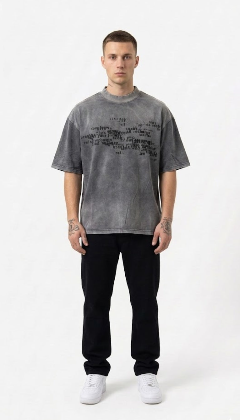 T-shirt Scripted Acid