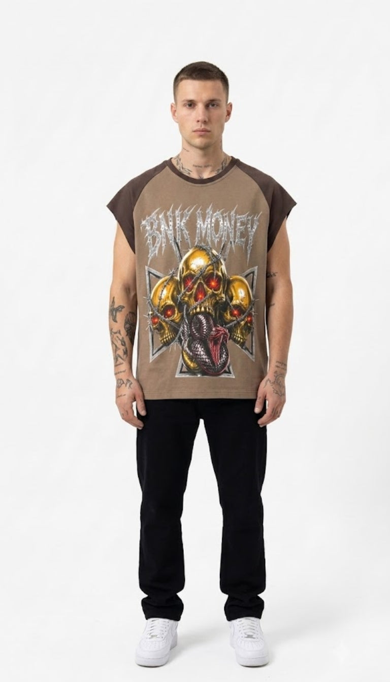 Muscle Tee "BNK Hellfire Skulls"