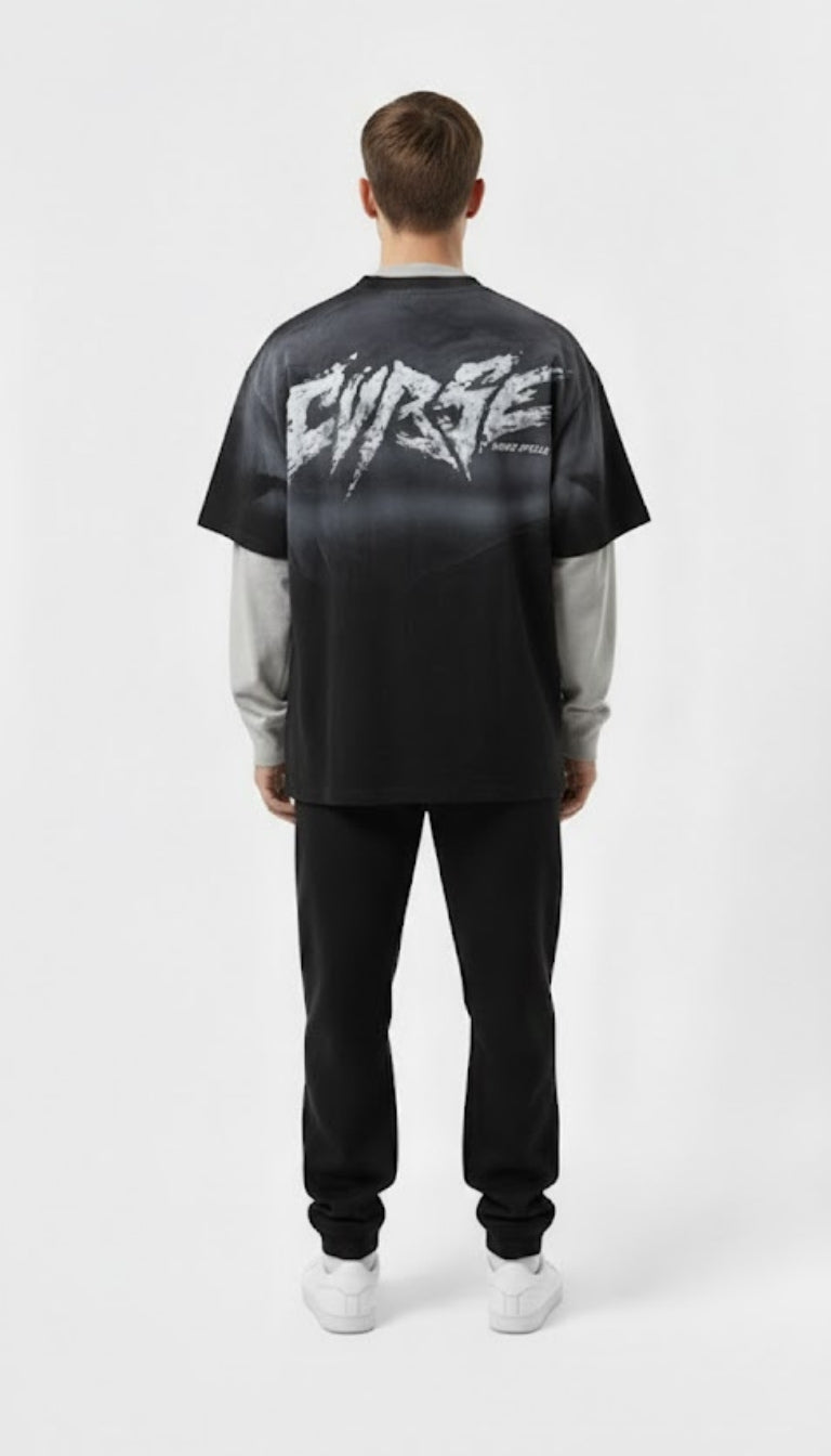 T-Shirt a Maniche Lunghe "Cyber Gradient"