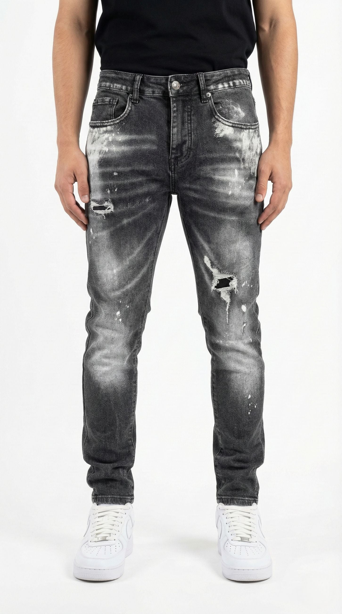INK-WASH SKINNY JEANS