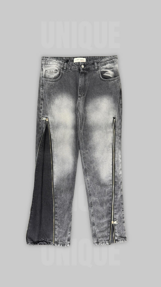 JEANS FLARE FULL ZIP