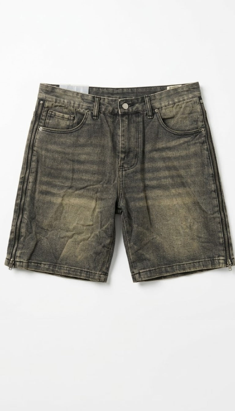 Shorts Denim "Side Zip"