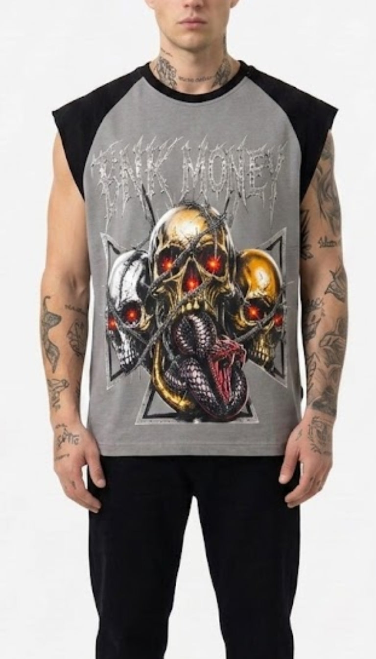 Muscle Tee "BNK Hellfire Skulls"