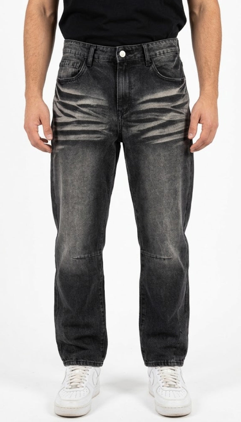 Jeans Ballon con cuciture sagomate sulle ginocchia