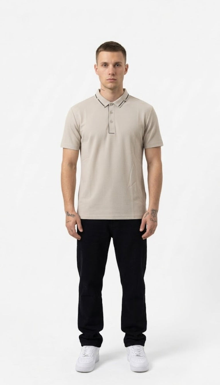 T-Shirt Polo 'Reticolo' Tech