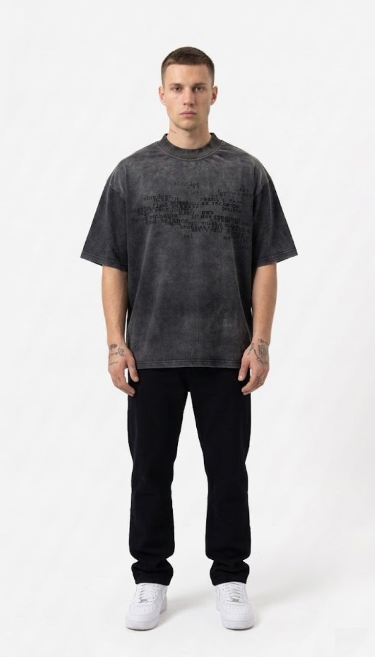 T-shirt Scripted Acid