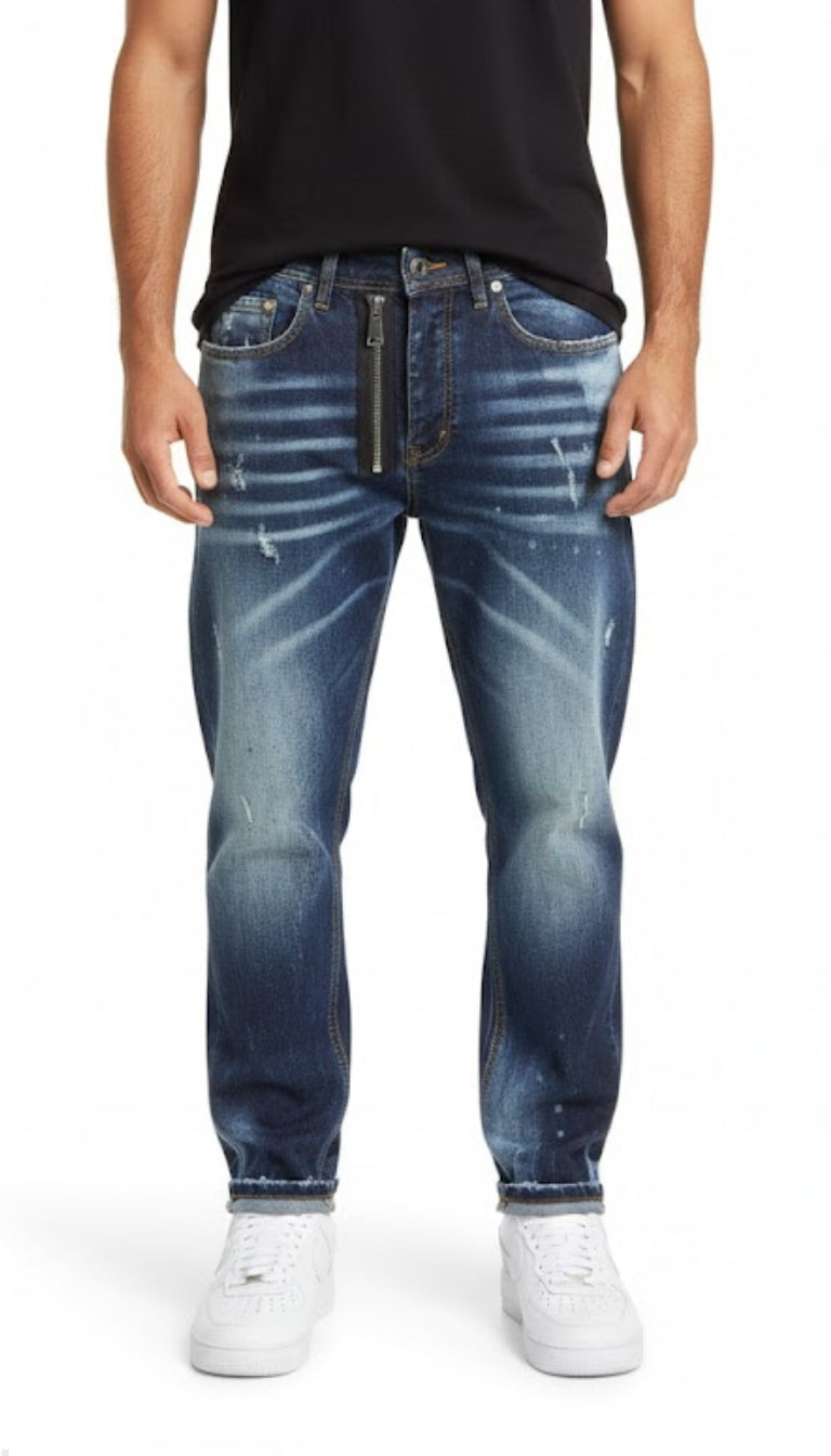 Jeans Loosefit "Exposed Zip"