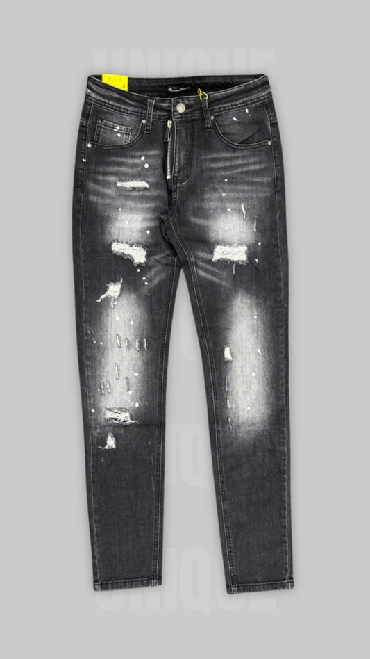 JEANS SKINNY DISTRESSED NERI