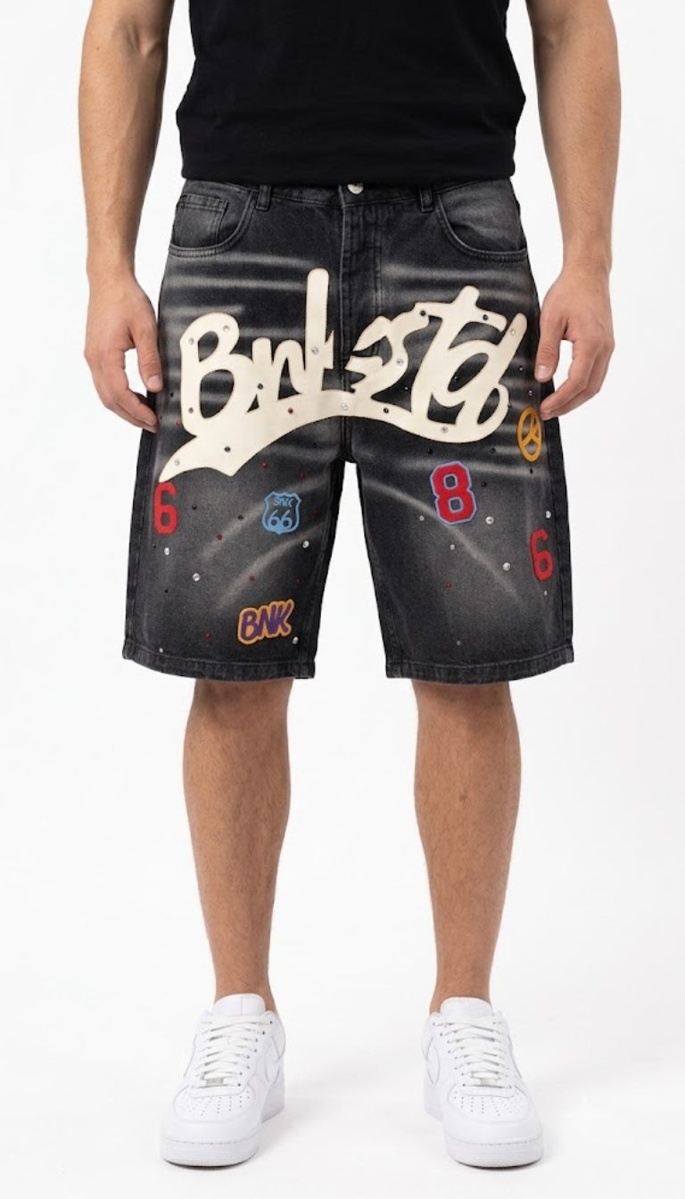 Jorts Denim "Graffiti BNK"