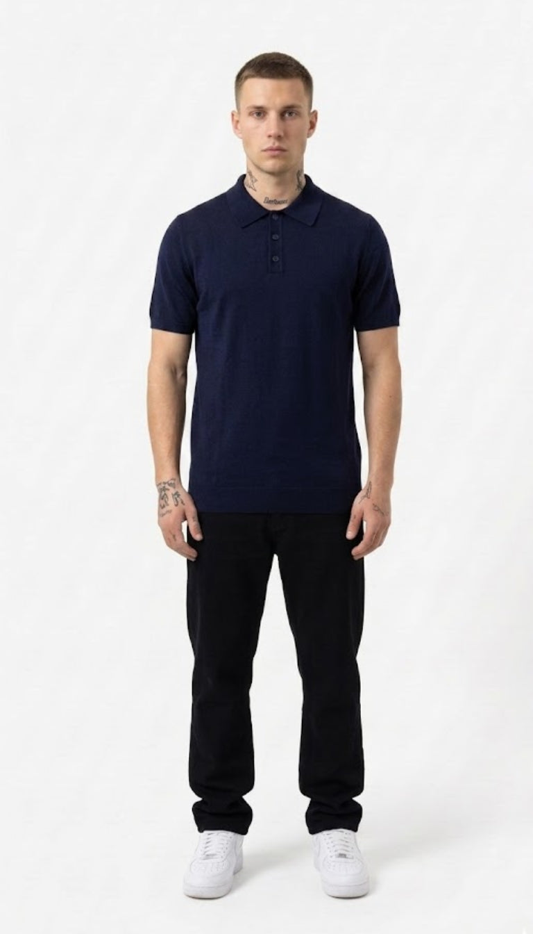 Polo In Filo con Bottoni