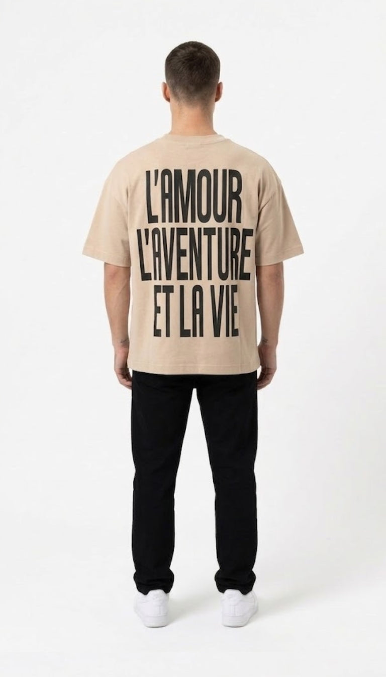 T-Shirt Boxy "L'Amour"