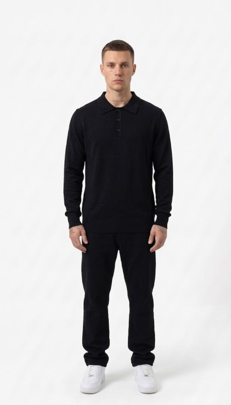 Polo in maglia a maniche lunghe