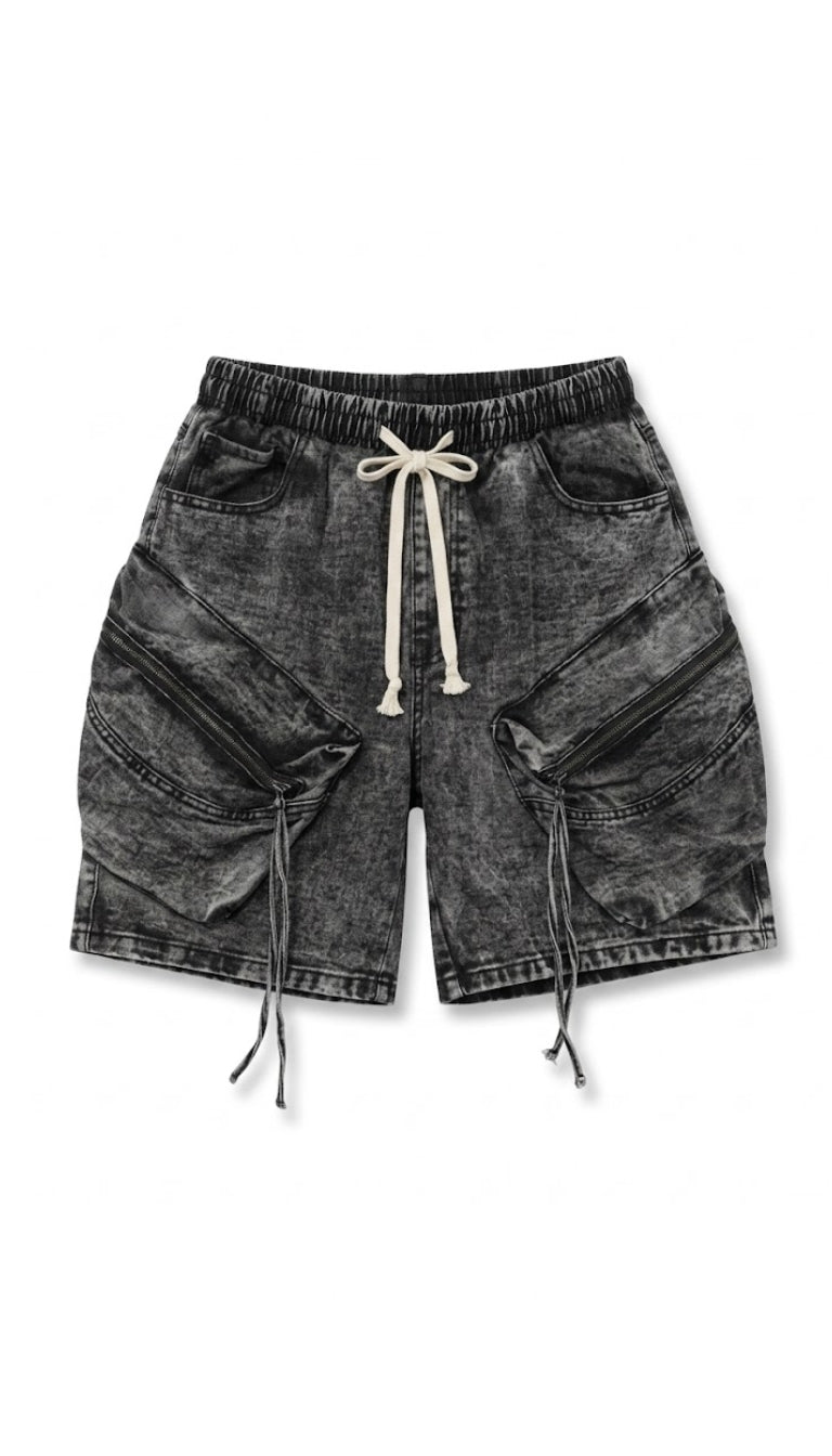 Cargo Shorts "Diagonal Zip"