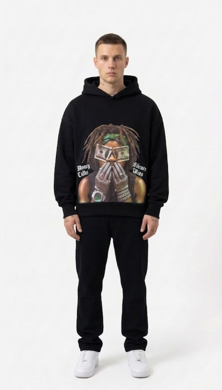Hoodie “Money Talks, Silence Wins”
