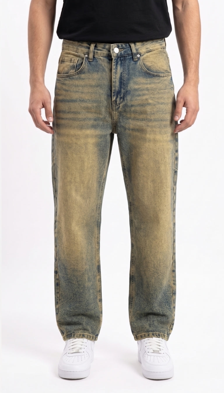 Jeans Baloon Fit Lavaggio Vintage