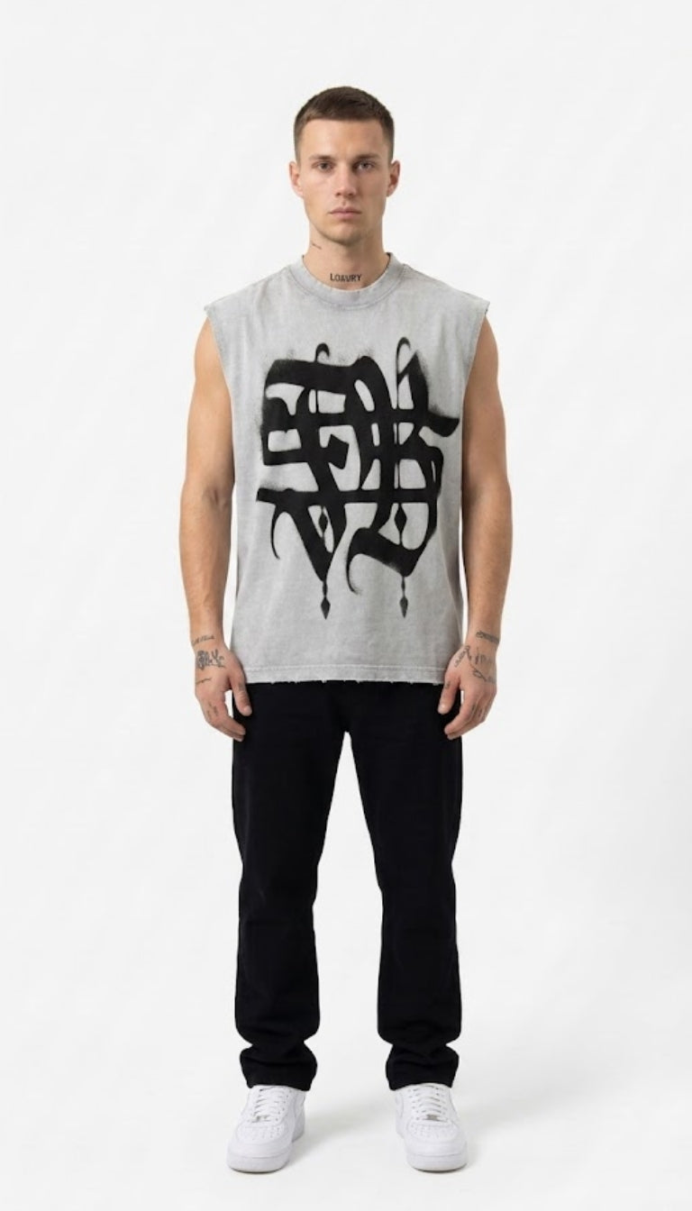 Void Calligraphy Muscle Tee