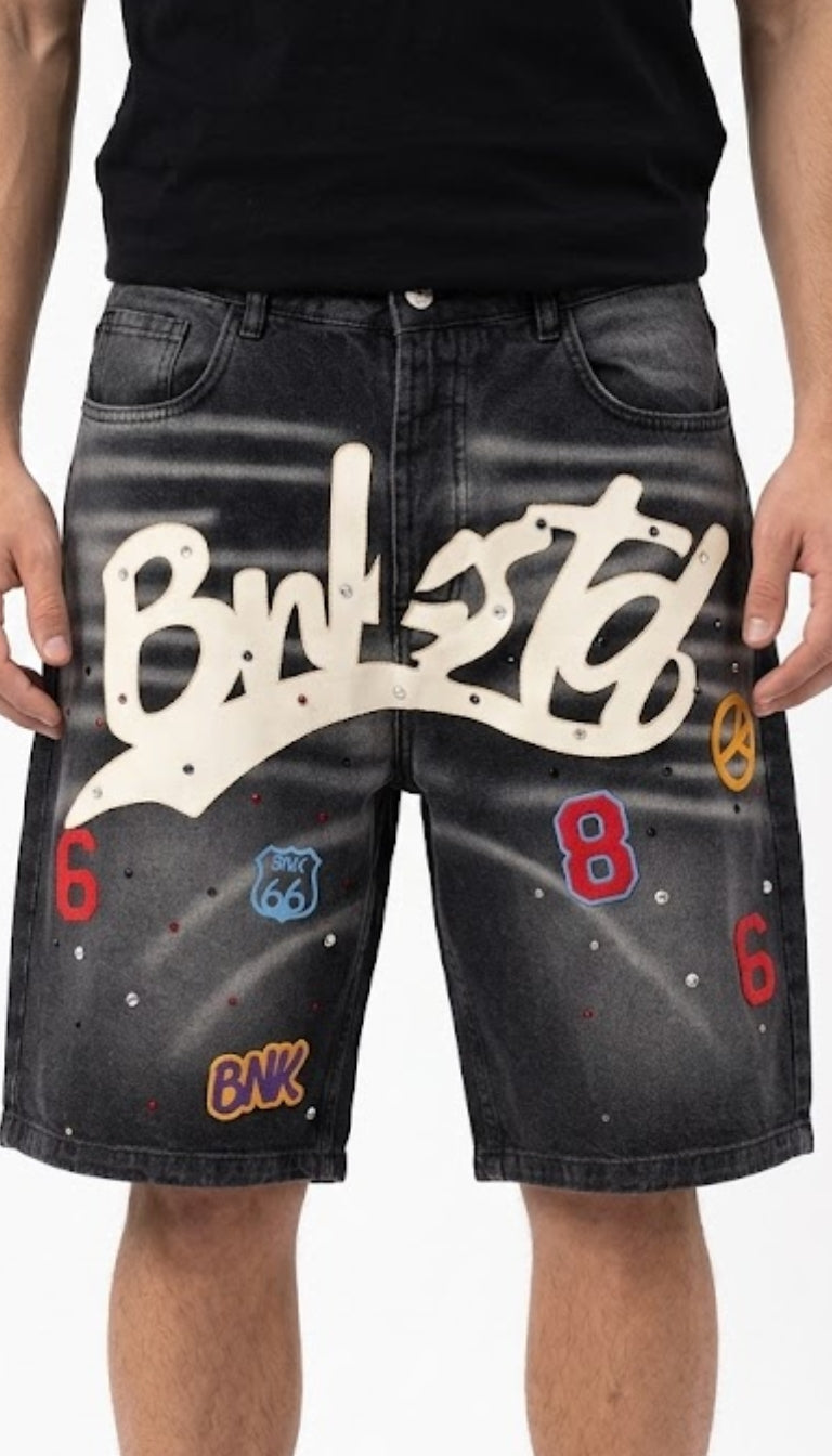 Jorts Denim "Graffiti BNK"